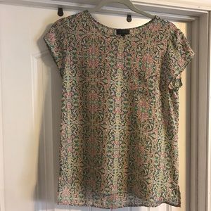 The Limited, Funky Print, Sheer Blouse